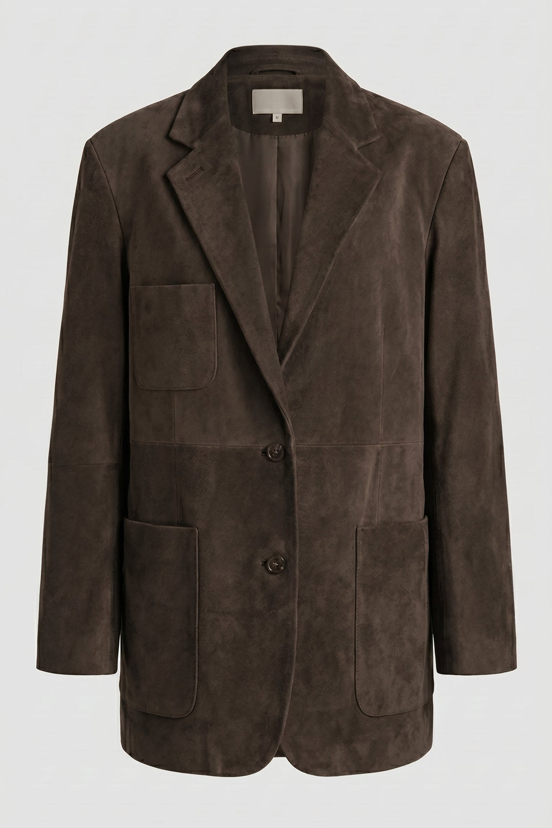 ALDRIDGE - Suede Leather - elegant brown brushed blazer