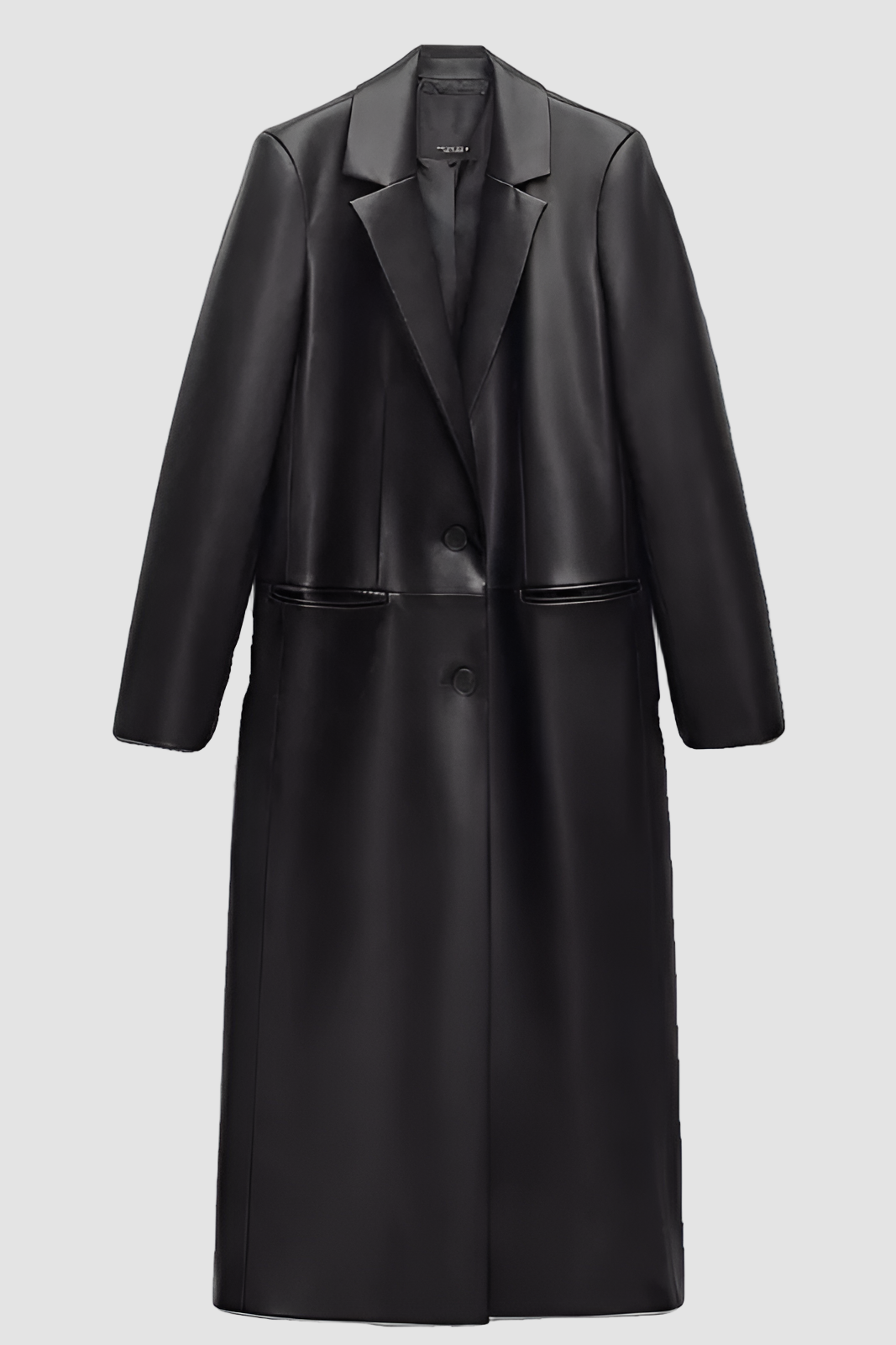 Leather Coat Long Trench