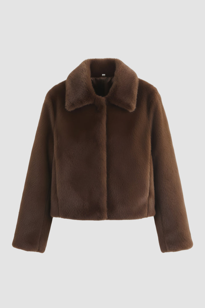AVENNE – Short Faux Fur Jacket