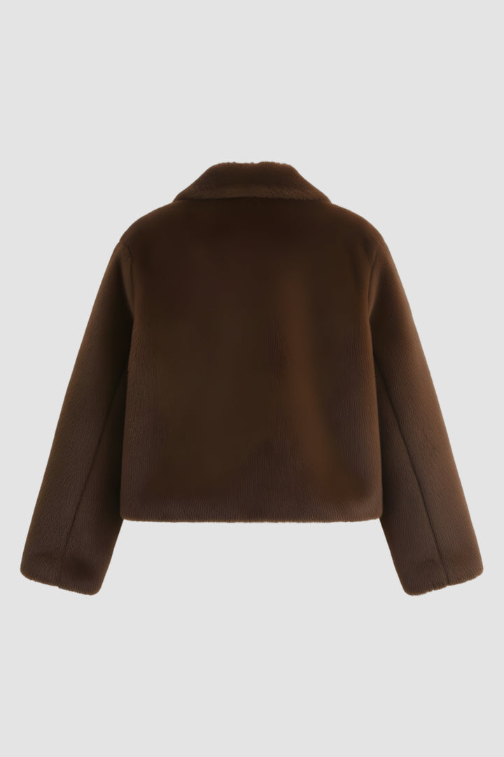 AVENNE – Short Faux Fur Jacket