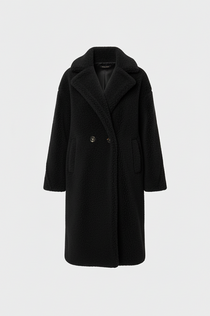 Black coat on a white background