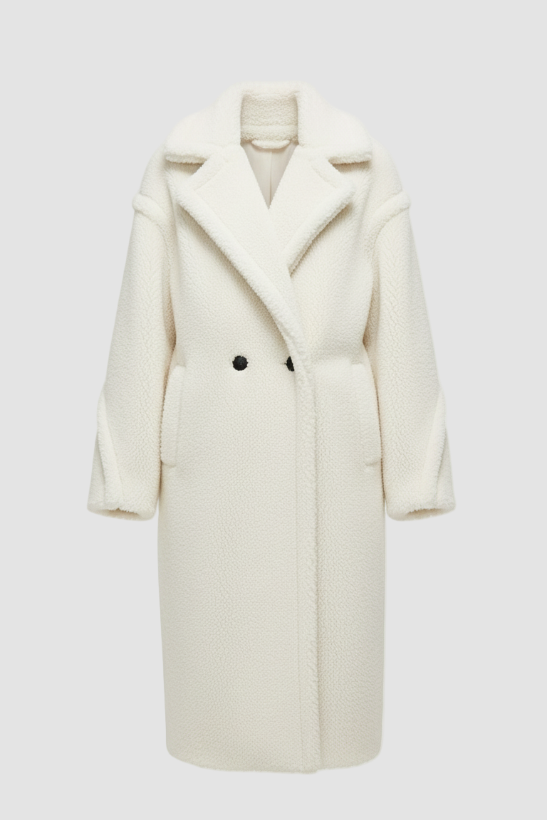 White coat on a white background