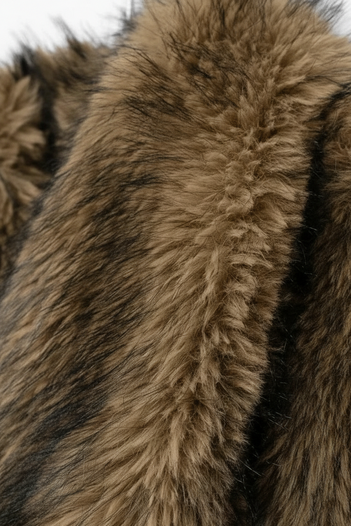 A close-up of brown fur texture.
