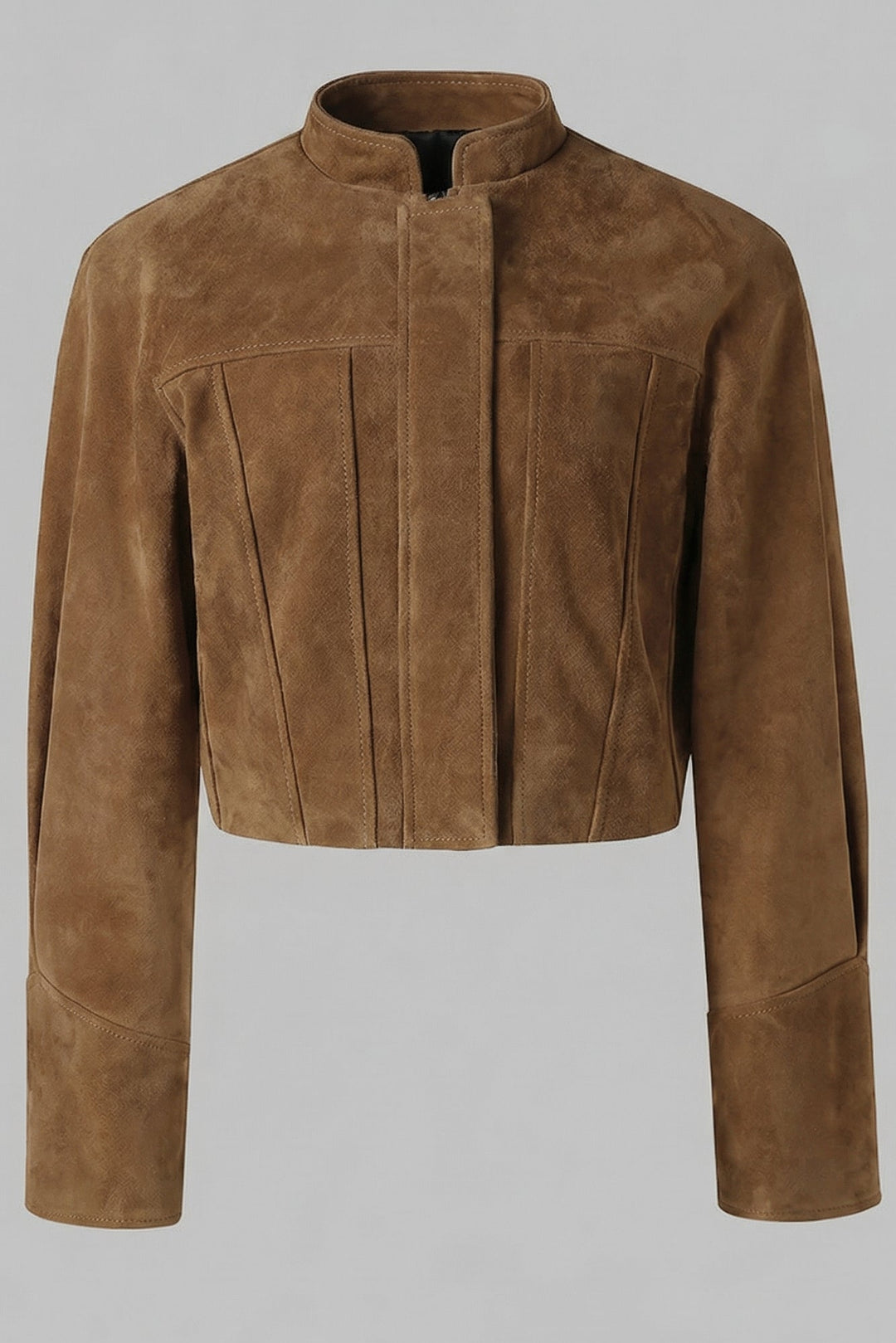 BRYN - Suede Sheepskin Jacket, Product Display, Neutral Background