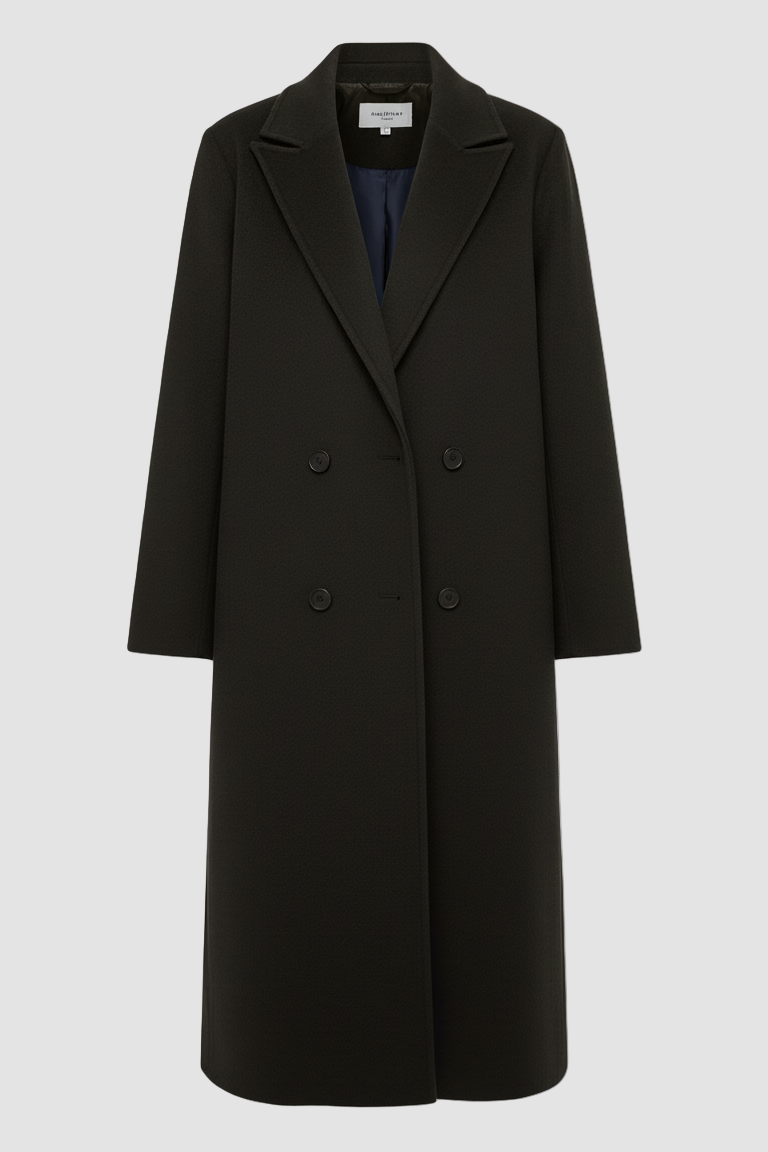 Black coat on a white background