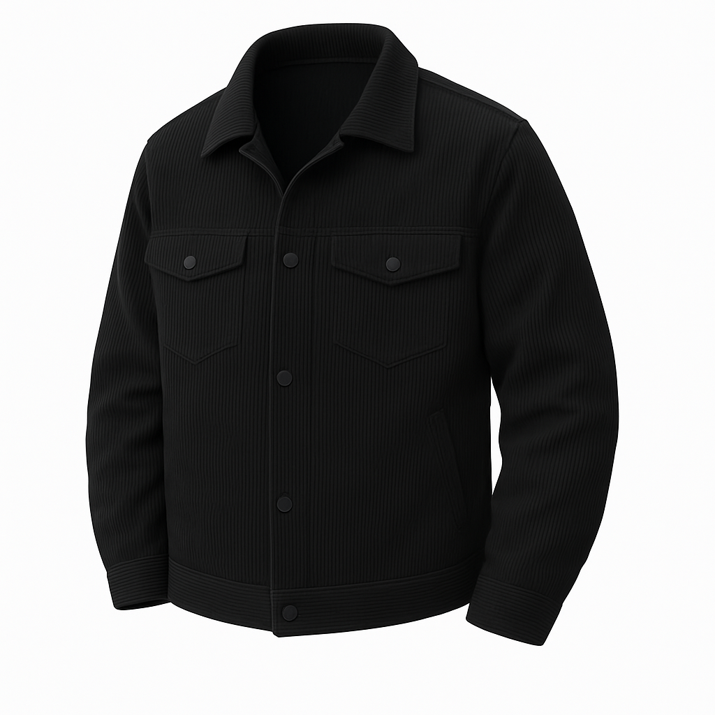 Black jacket on a white background