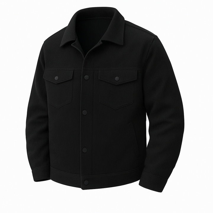 Black jacket on a white background