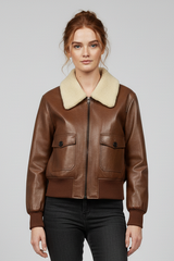BRYNNE - Vegetable-Tanned Sheepskin Leather Jacket