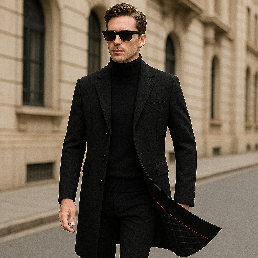 Dalvyn | Manteau long en laine pour homme