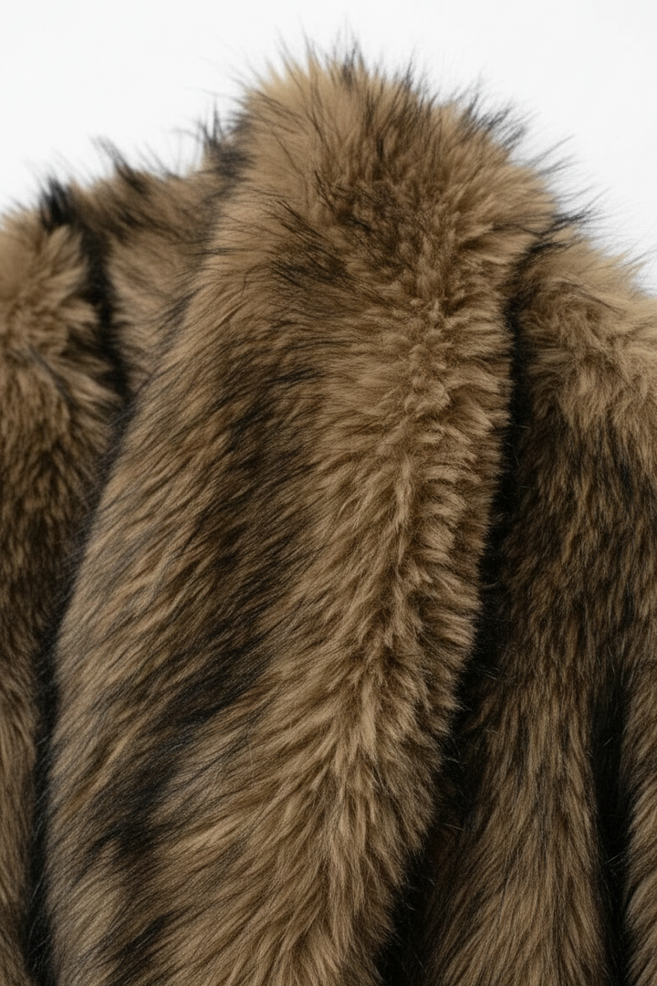 Close-up of brown fur texture