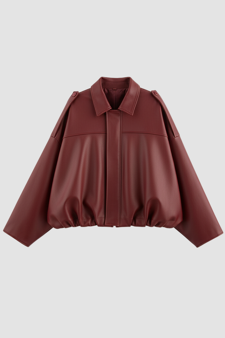 Dalvyn MAVERRA Burgundy Edition Vintage Bomber Jacket