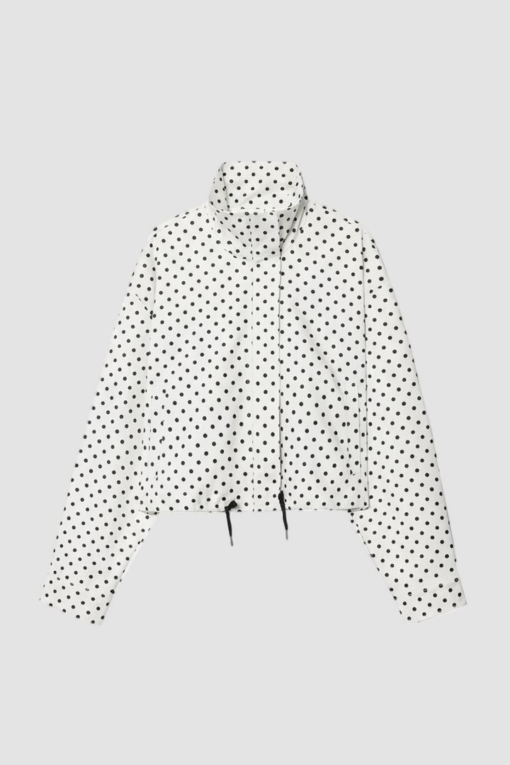 Dalvyn MIRAY Polka Dot Bomber Jacket – Front View