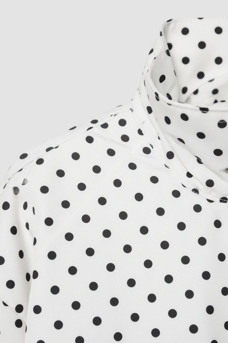 Dalvyn MIRAY Polka Dot Bomber Jacket – Rear View