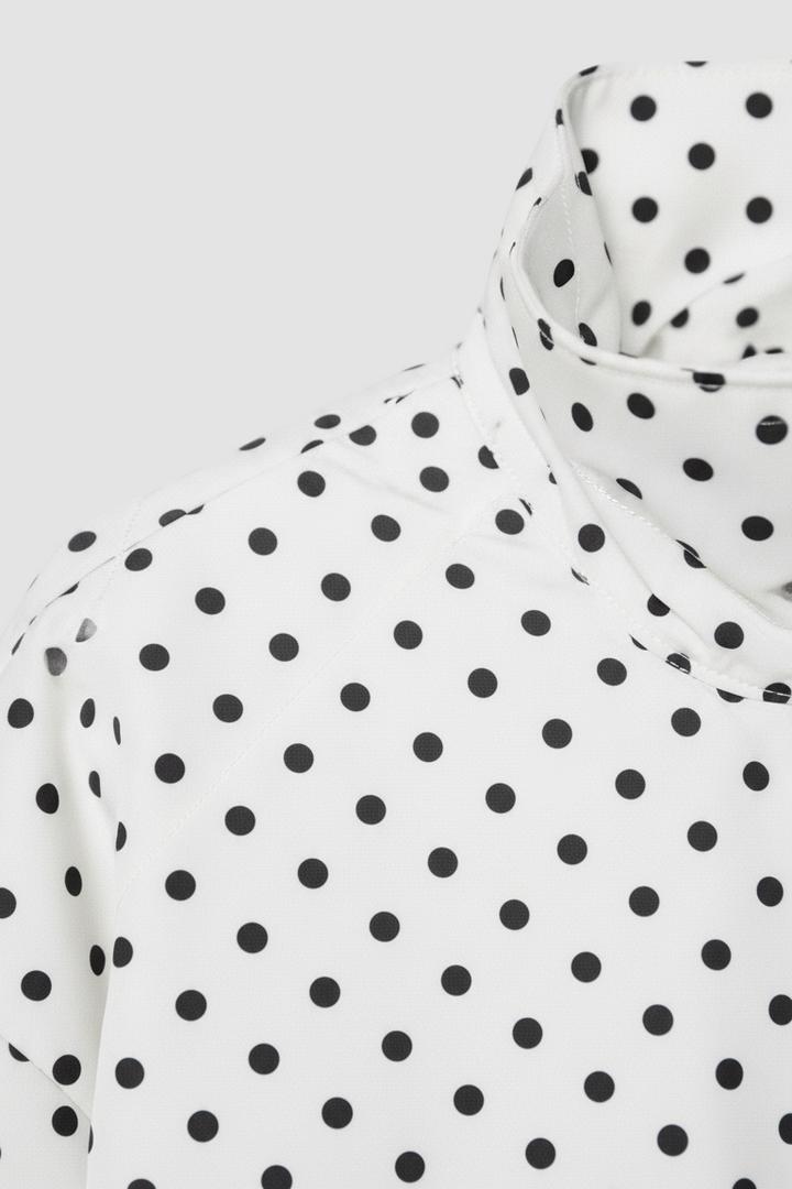 Dalvyn MIRAY Polka Dot Bomber Jacket – Rear View