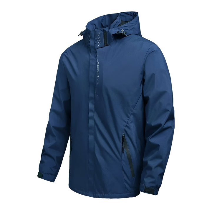 Dalvyn Men’s Waterproof Rain Jacket – Rain Jacket for Men – Detail of Fabric and Zipper