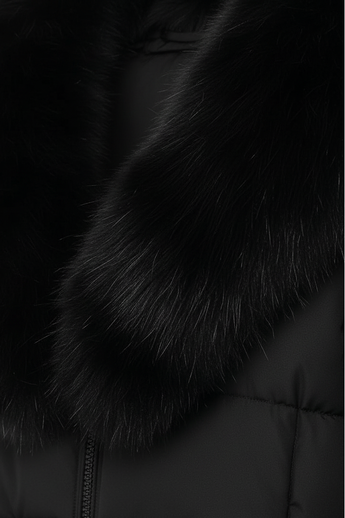 Dalvyn | Women's Puffer Jacket with Fox Fur Collar