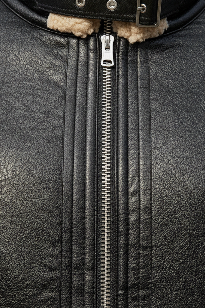 Discover the VALMIRA Lamb Motorcycle Jacket: short, warm, waterproof, windproof, and designed with bold biker details for winter, spring, and autumn.