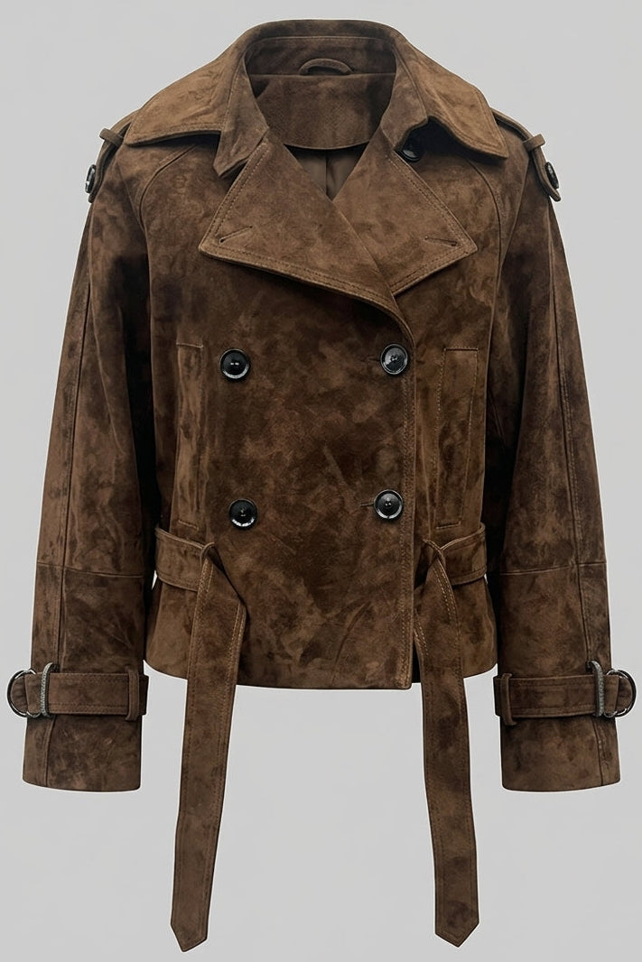 ELLIS - Suede Jacket Sleeve Buckle