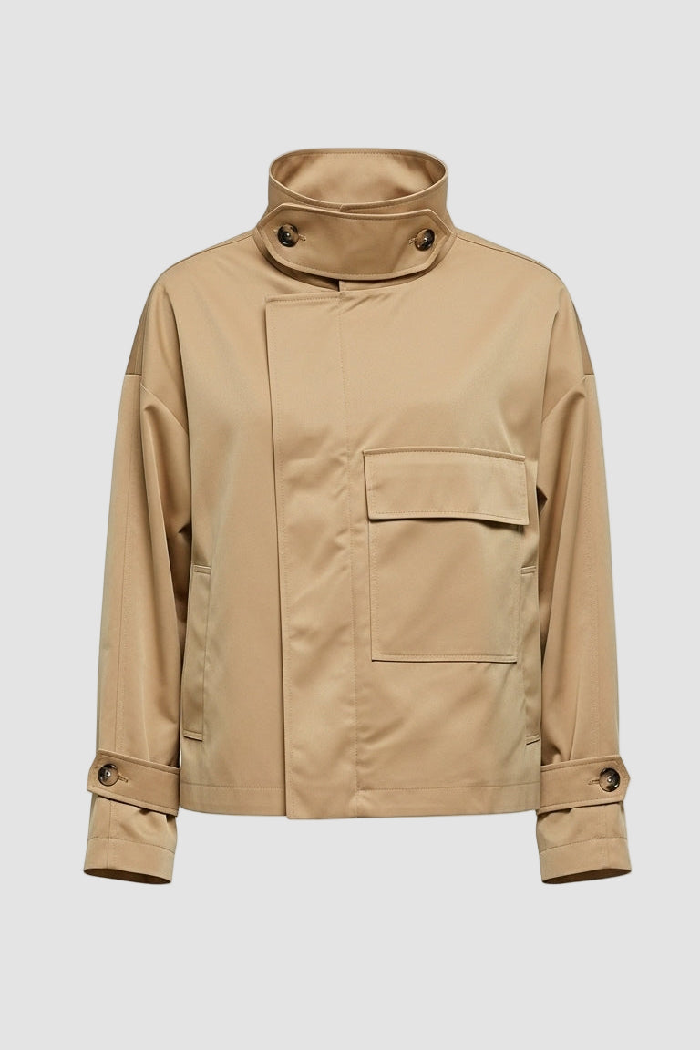 ENVARA – Glossy Cotton Coat