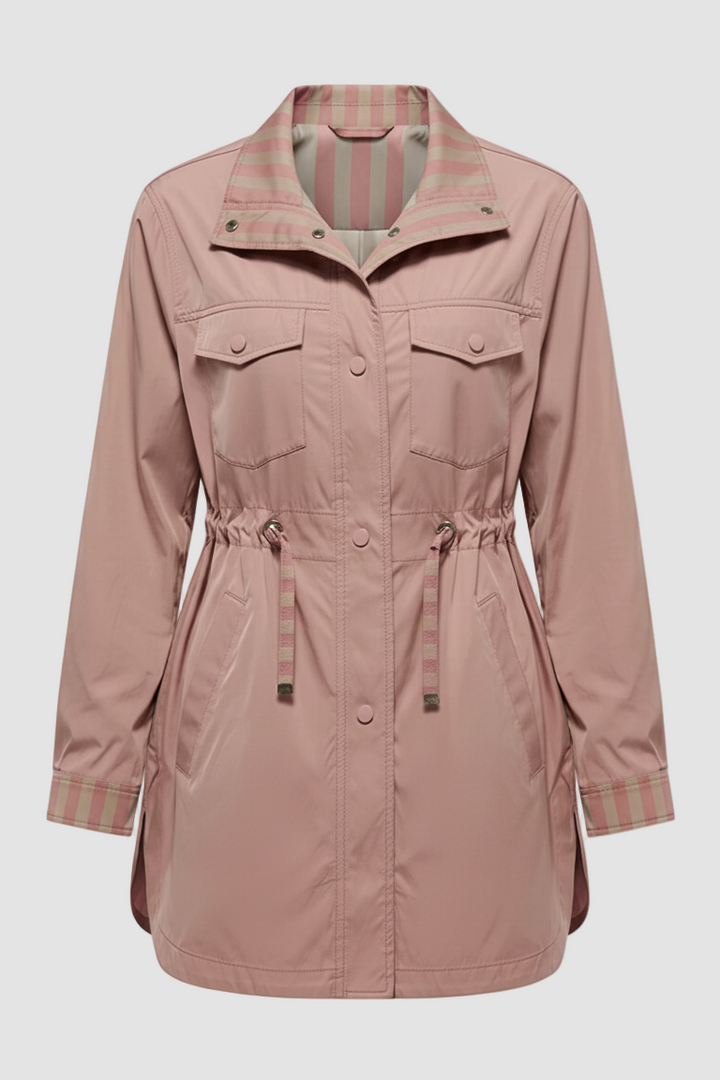 Discover the EVELON Spring Trench Coat lightweight, breathable, and windproof with sash belt and turn-down collar for effortless elegance.