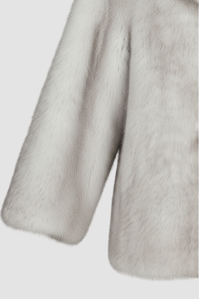 Front view of the LEOVARA Leopard Fur Coat showcasing soft faux-fur texture and bold leopard print.