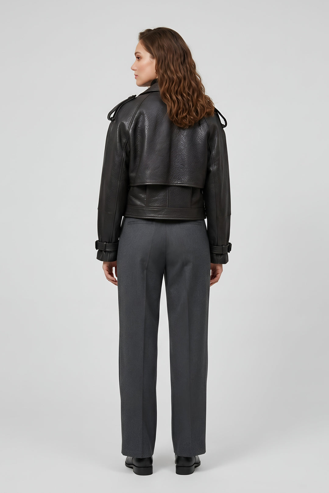 GEORGIA - Bubble Leather - signature pebbled texture, Back view
