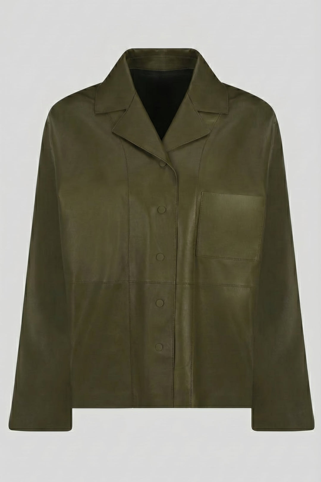 IMOGEN - Cropped Sheepskin - studio luxury shearling, front view
