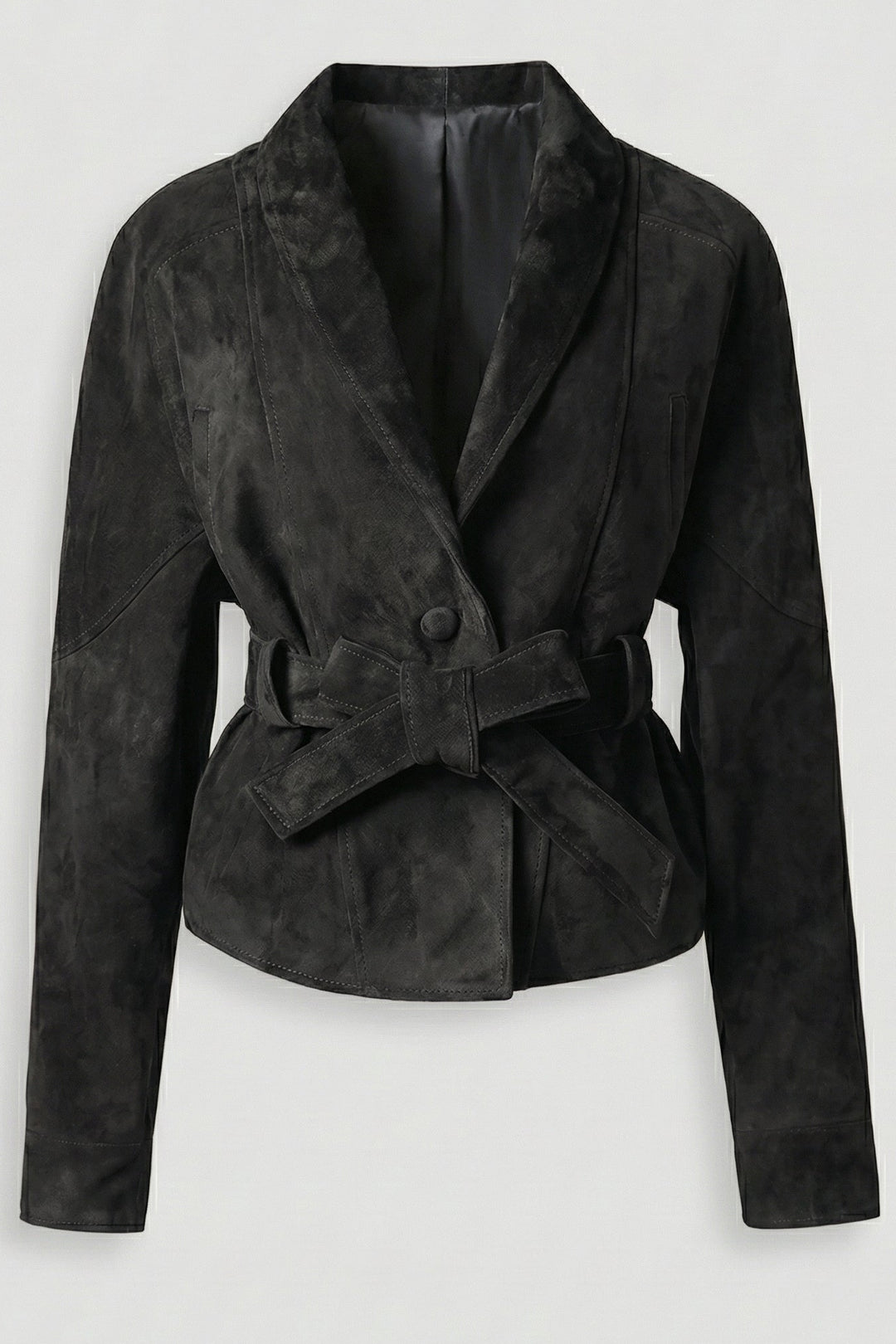 JOSIE - Women's black suede blazer