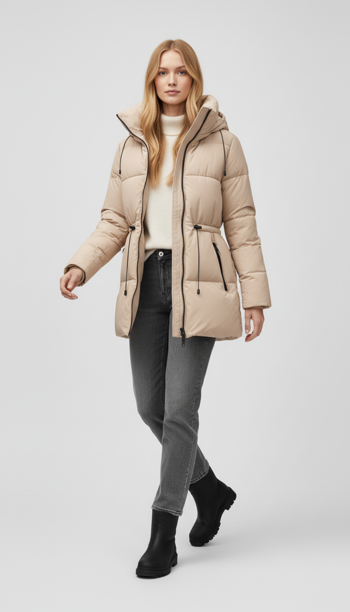 Knee Length Winter Coat Dalvyn Women’s Long Hooded Parka