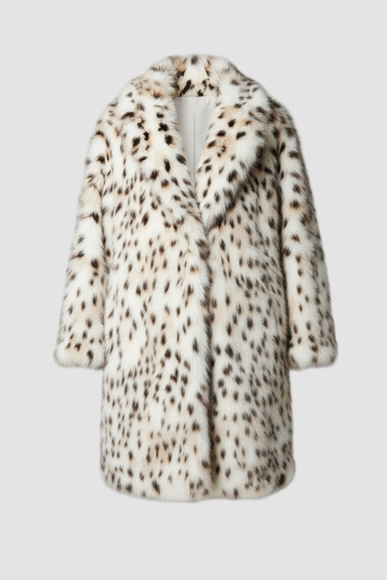 LEOVARA – Leopard Faux Fur Coat