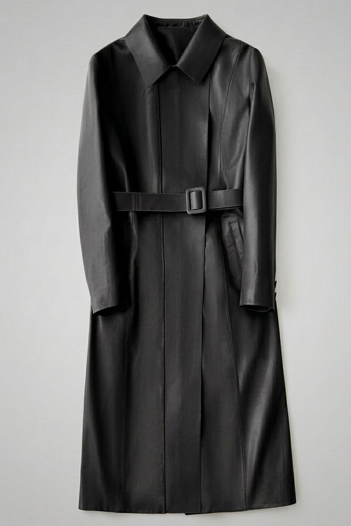 EMERSON - Long Belted Lea - vue arrière