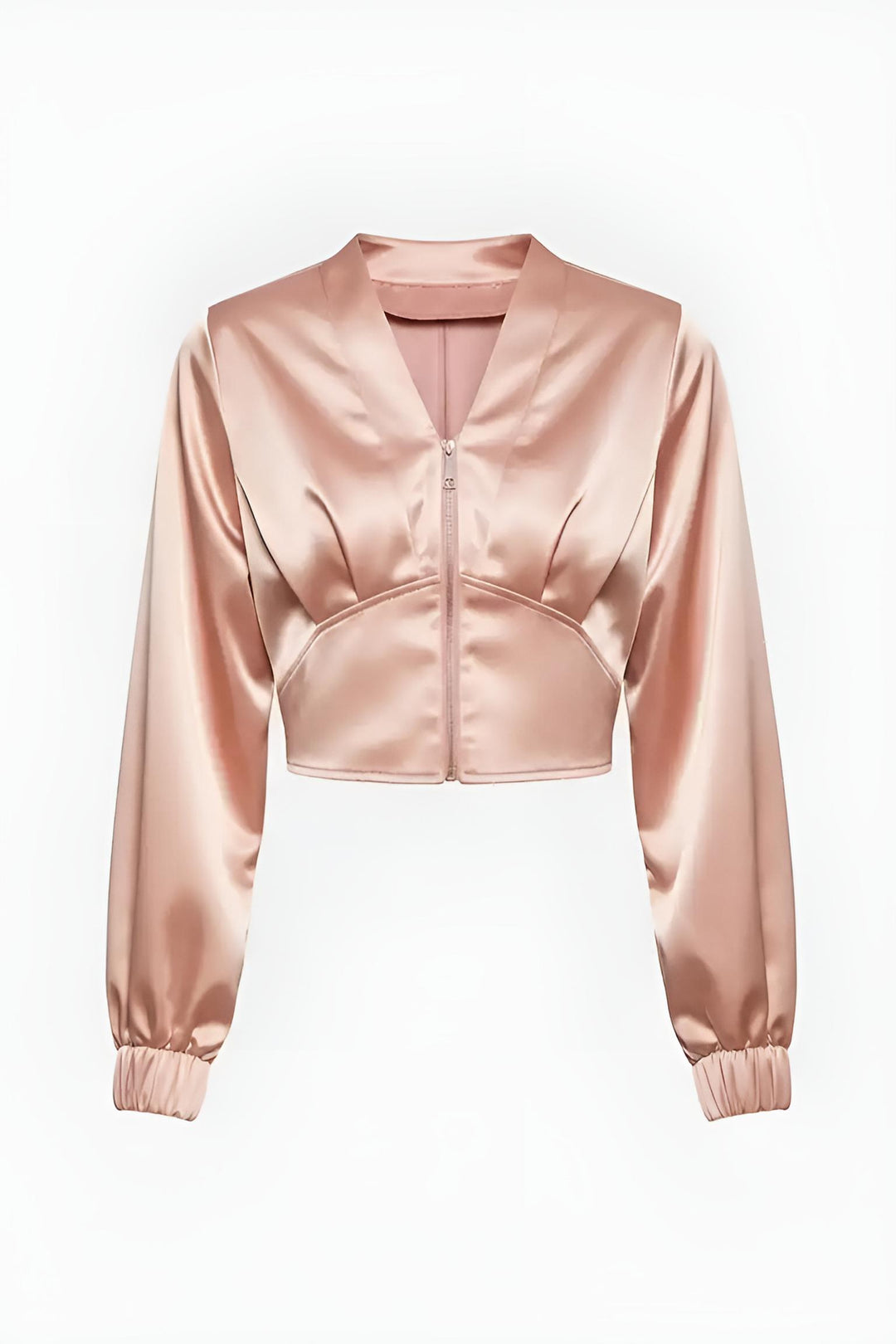 MARLIA Autumn Trench Coat in pink front view on hanger