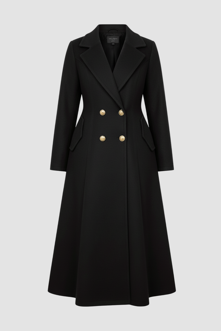MAWEII – Wool Blend A-Line Coat