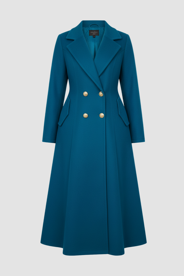 MAWEII – Wool Blend A-Line Coat