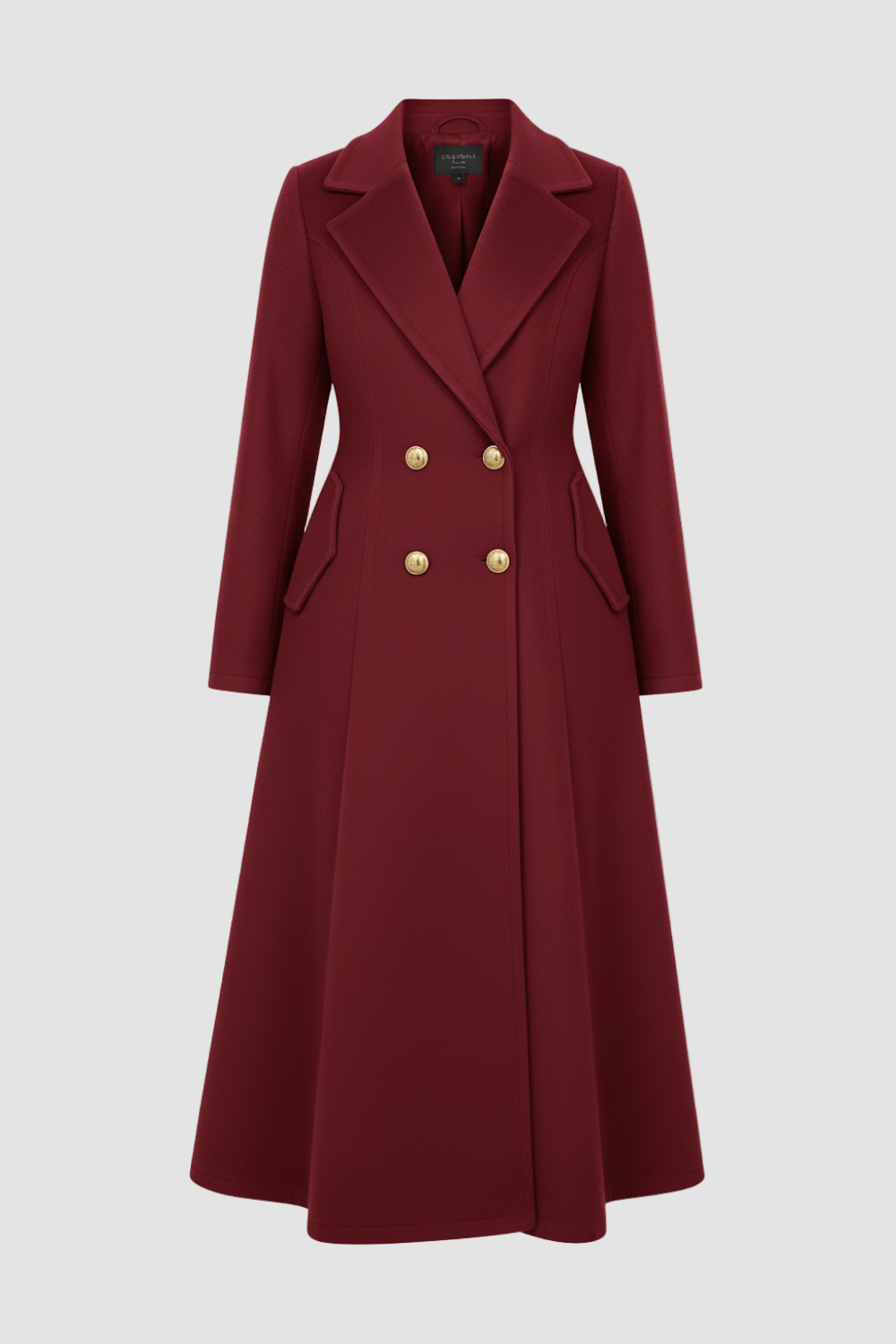 MAWEII – Wool Blend A-Line Coat