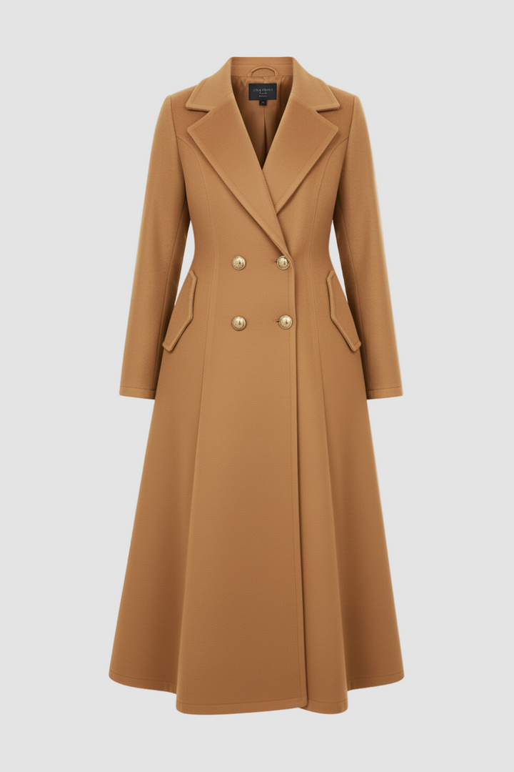MAWEII – Wool Blend A-Line Coat