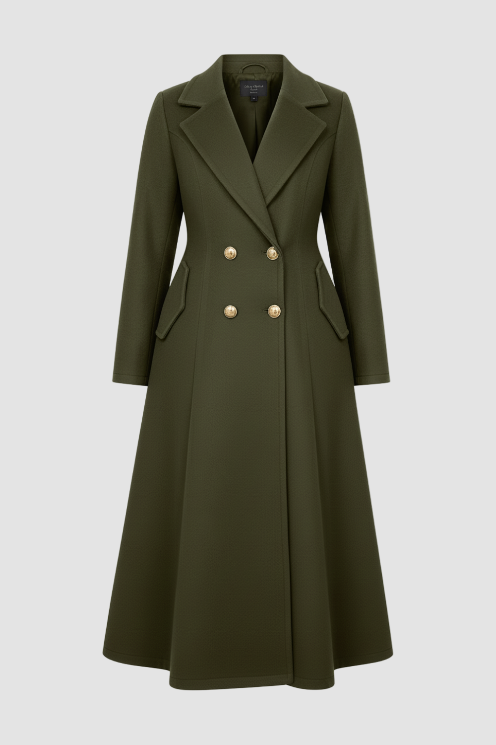 MAWEII – Wool Blend A-Line Coat