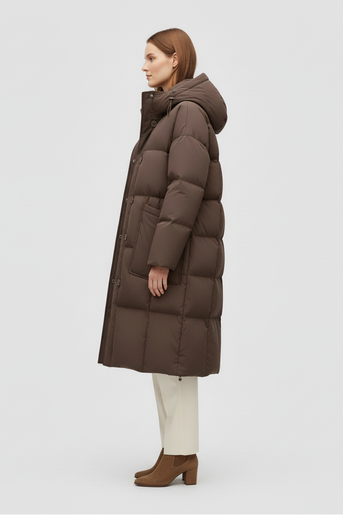 MERLAVIA_Hooded_Brown_Down_Coat_a_cozy_and_stylish_long_winter_jacket_designed_to_keep_you_warm.