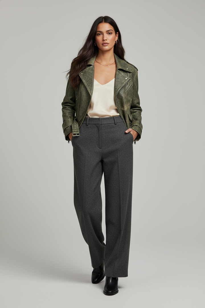 MILLER - Retro Sheepskin - full body walking, front view