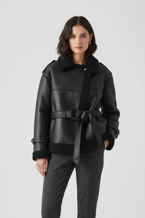 Designed for modern winter elegance, the ARILYS coat blends a sculptural silhouette with premium cold-season comfort.