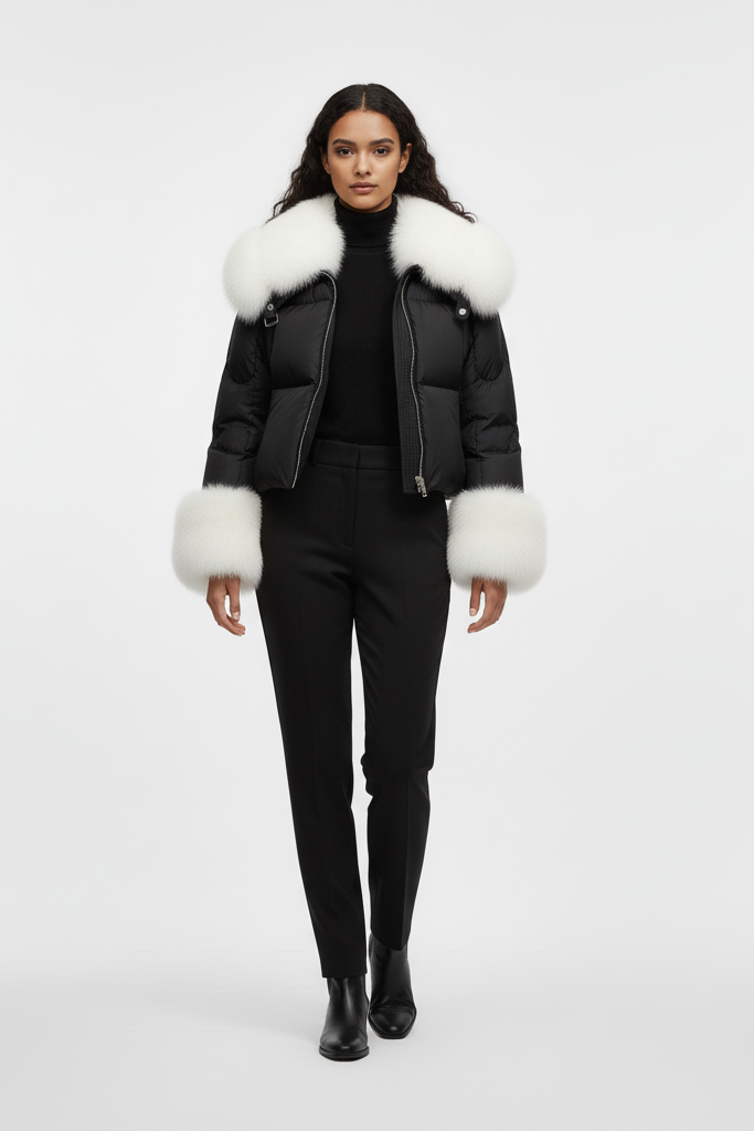 NALVERA coat – woven polyester shell fabric texture