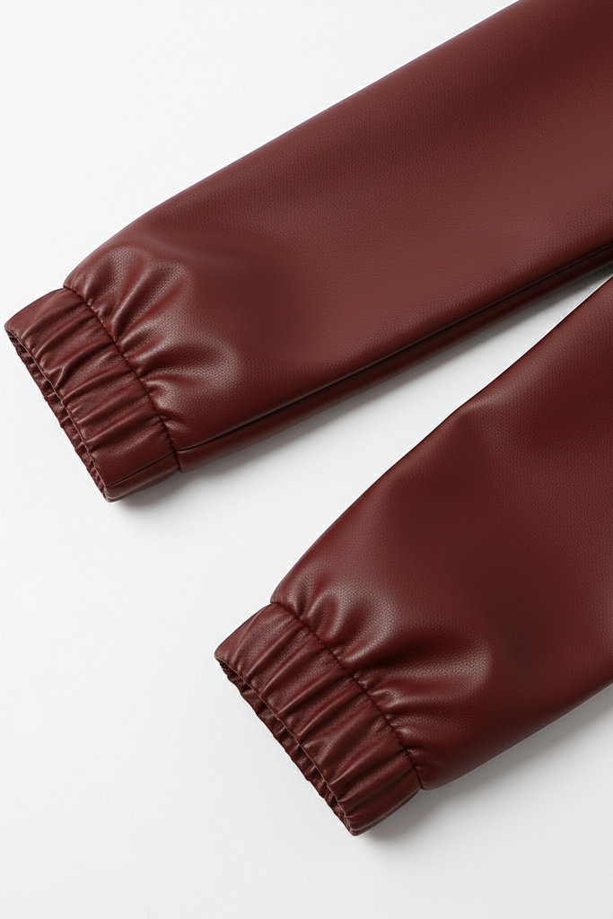 Pair of brown rain boots on a white background