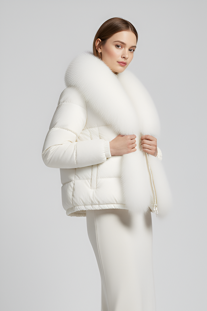 RAVELYN – Raccoon Fur Hooded Coat