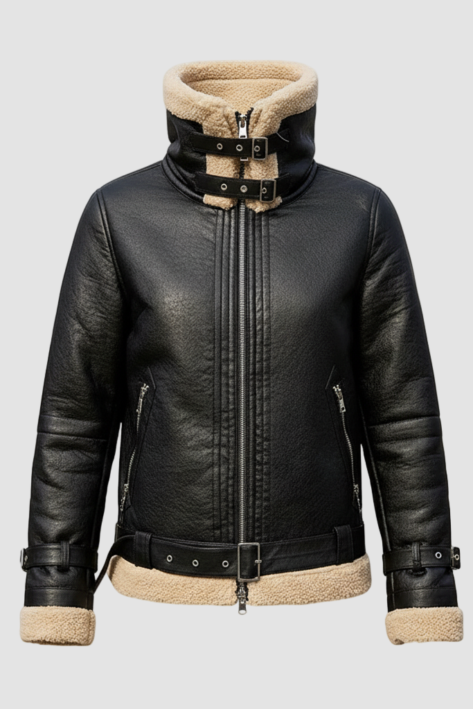 RENLYA – Lamb Biker Jacket
