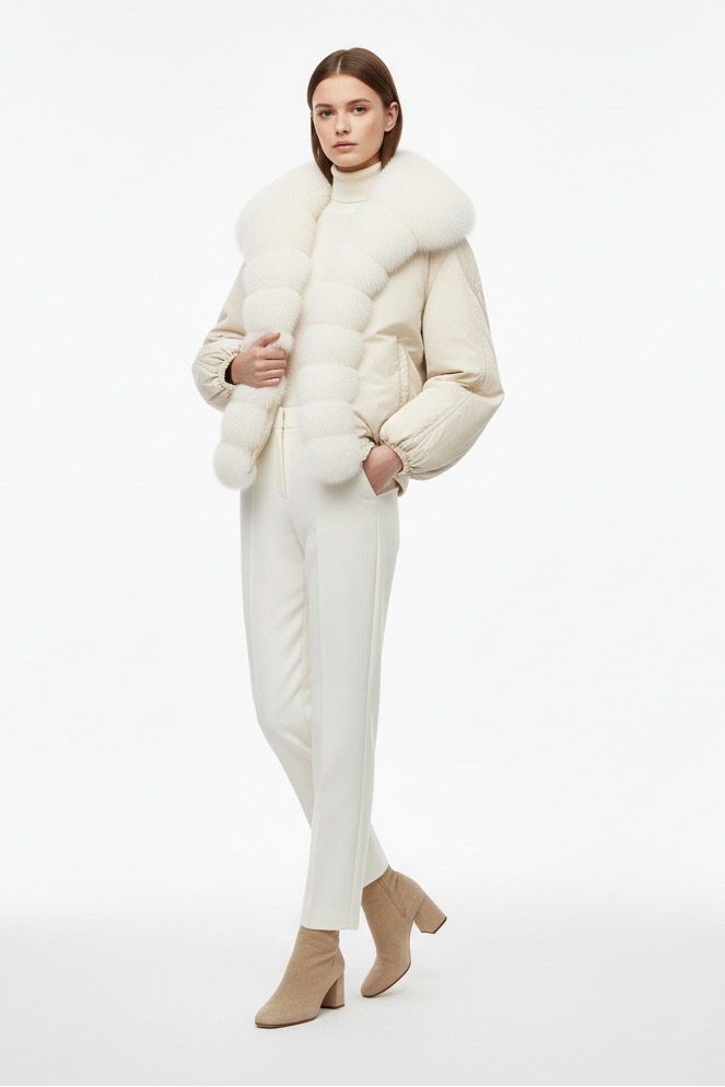 VELORIA jacket – regular-length silhouette down coat