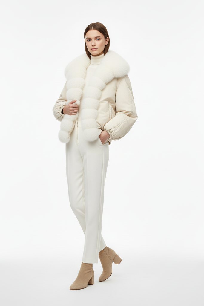 VELORIA jacket – regular-length silhouette down coat