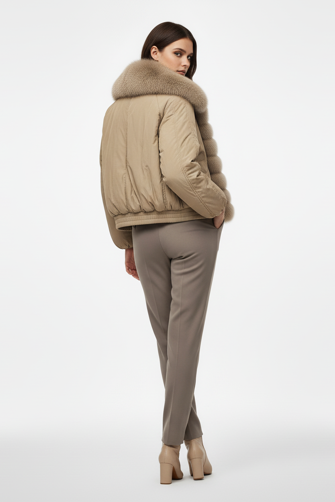 VELORIA jacket – winter lifestyle model wearing VELORIA