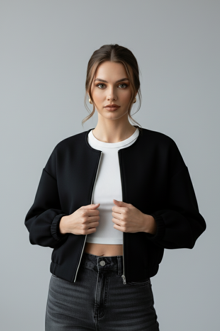 VALERINE – Velvet Bomber Jacket