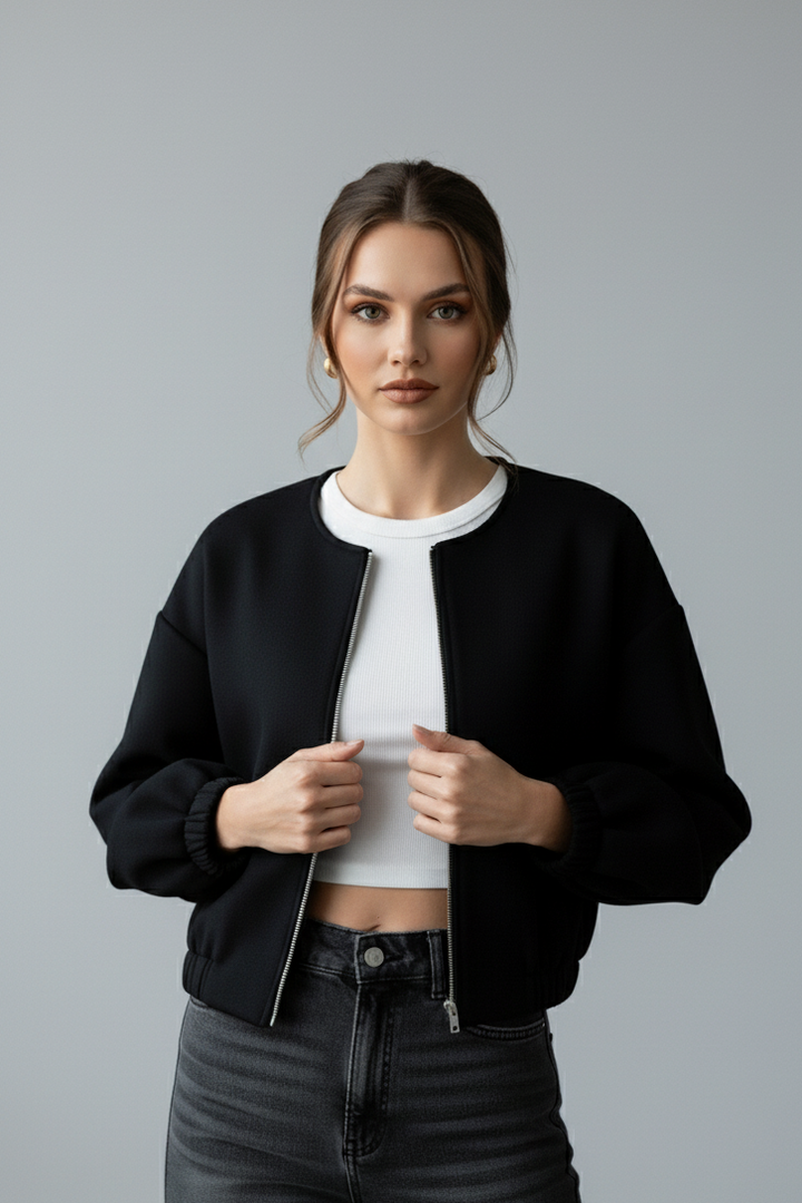 VALERINE – Velvet Bomber Jacket