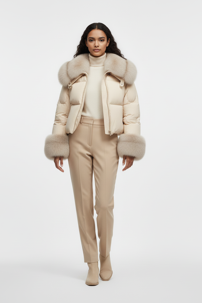 NALVERA – Fox Fur Down Coat